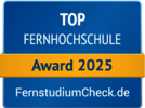 Siegel Top Fernhochschule Award 2025 Siegel Top Fernhochschule Award 2025