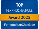 Siegel Top Fernhochschule Award 2025 Siegel Top Fernhochschule Award 2025